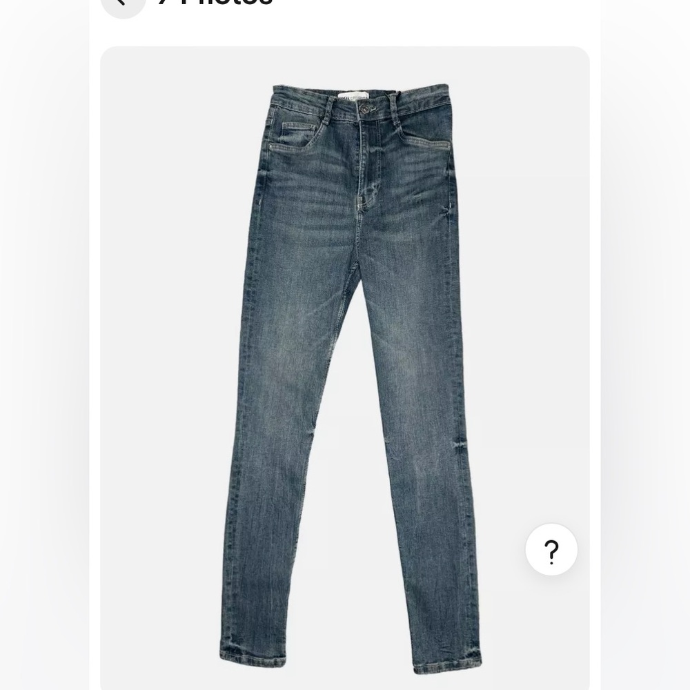ZARA NWT Mid-Rise Ankle Length SCULPT Jeans. US size 4 medium Blue